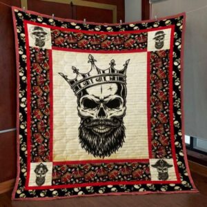 Skull Quilt Blanket Ver 48  Quilt
